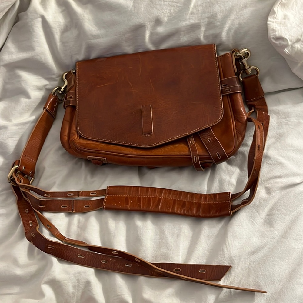 Gryson Ellie Leather Bag Small in Burnt Tan